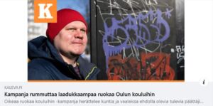 oikeaa ruokaa oulun kouluihin – kaleva